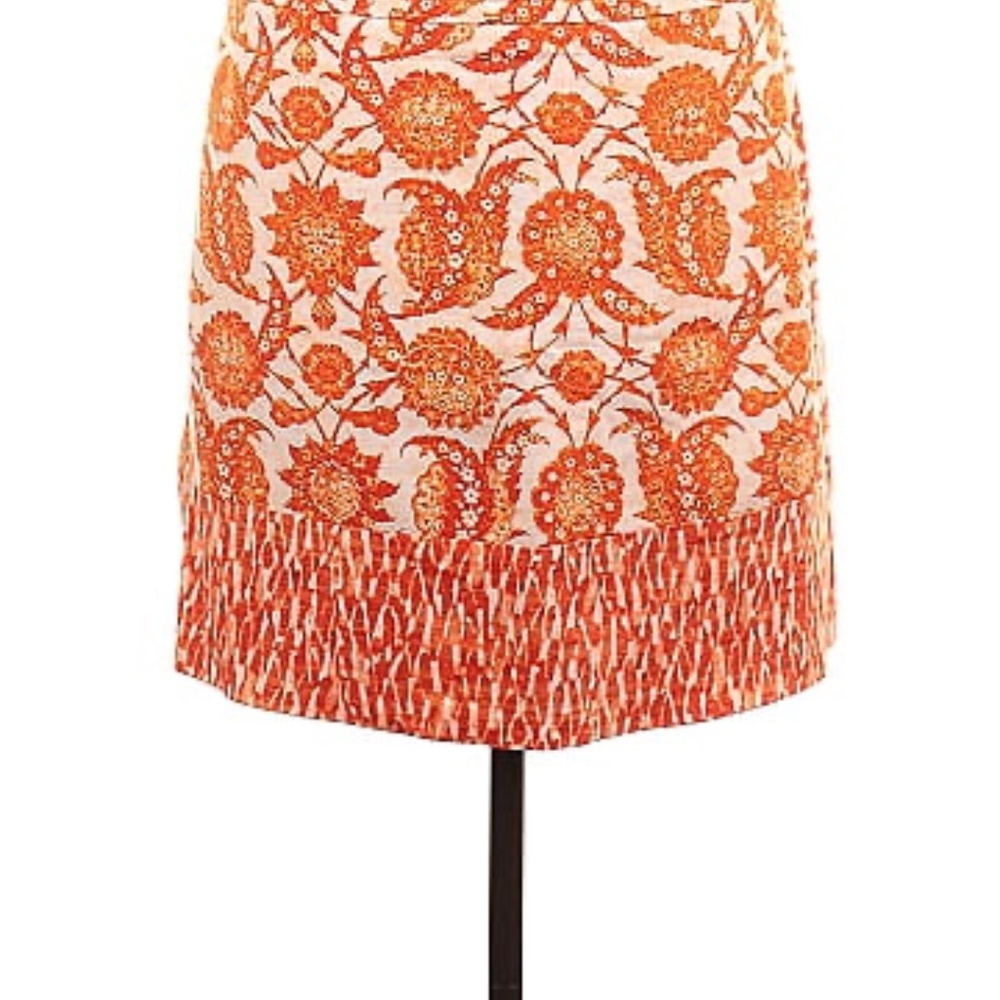 Michael Michael Kors mid-rise waist orange skirt size 8P